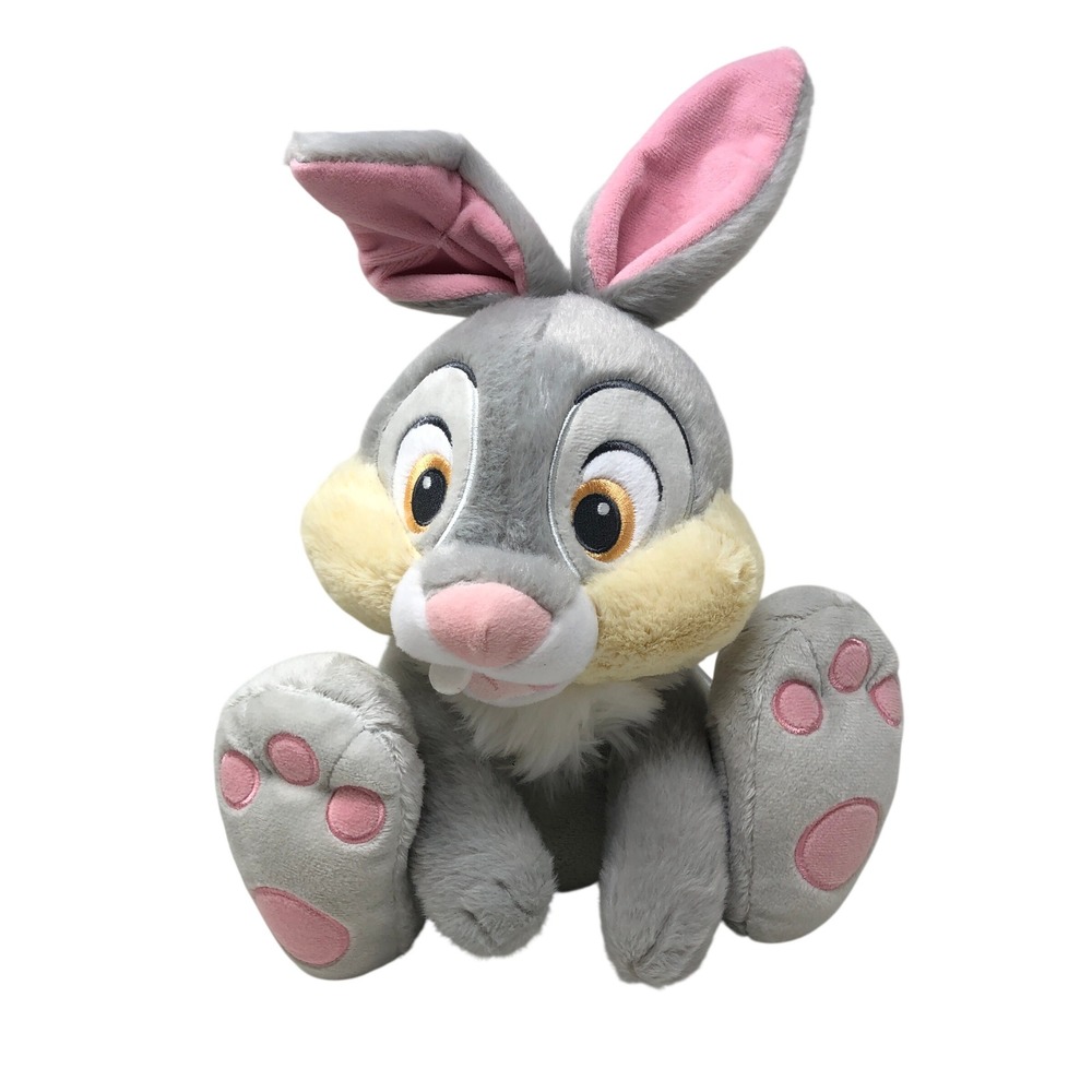 Disney Thumper Plush NWT Gray Bambi Bunny Rabbit Friend Stuffed Animal